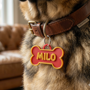 Pet Name Tag - Bone